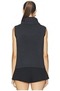 view 4 of 4 Keris Turtle Neck Vest in Charcoal Grey