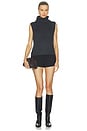 view 5 of 4 Keris Turtle Neck Vest in Charcoal Grey