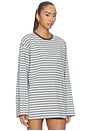 view 2 of 5 Collins Top in Light Blue Stripe Multi