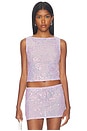 view 1 of 5 Erin Sequin Top in Lilac Sequin