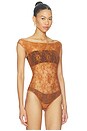 view 4 of 6 Cas Bodysuit in Caramel