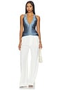 view 5 of 5 Elvira Top in Dusty Blue