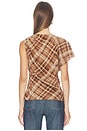 view 5 of 5 Lisette Top in Brown Plaid
