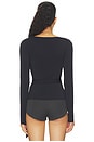 view 4 of 4 Meryl Wrap Top in Black