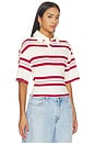 view 2 of 4 Berlinda Top in Red Stripe
