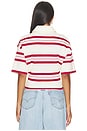 view 4 of 4 Berlinda Top in Red Stripe