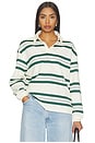 view 1 of 4 Bernie Top in Green Stripe