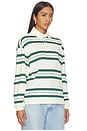 view 2 of 4 Bernie Top in Green Stripe