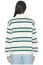 view 4 of 4 Bernie Top in Green Stripe