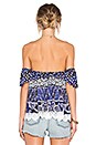 view 3 of 4 Life's A Beach Top in Royal Scarf
