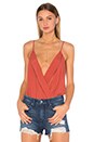 view 1 of 5 Vision Cami Bodysuit in Rust