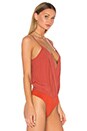 view 3 of 5 Vision Cami Bodysuit in Rust