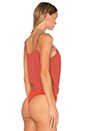 view 4 of 5 Vision Cami Bodysuit in Rust