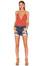 view 5 of 5 Vision Cami Bodysuit in Rust