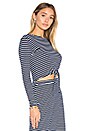 view 2 of 4 Sail Away Top in Navy Stripe