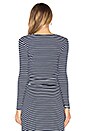 view 3 of 4 Sail Away Top in Navy Stripe