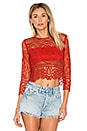 view 1 of 5 Night Bloom Top in Red