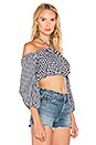 view 3 of 5 X REVOLVE Addison Top in Mixed Black Gingham