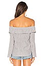 view 3 of 4 x REVOLVE Jane Blouse in White Stripe