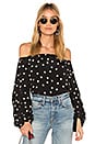view 1 of 4 Emery Blouse in Midnight Polka Dot