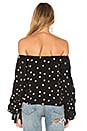 view 3 of 4 Emery Blouse in Midnight Polka Dot
