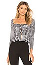 view 1 of 4 Cinci Blouse in Black & White