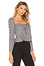 view 2 of 4 Cinci Blouse in Black & White