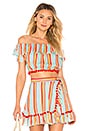 view 1 of 4 TOP CORTO HOMBROS DESCUBIERTOS ALICIA in Boardwalk Stripe