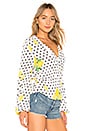 view 3 of 5 MIKAYLA ラップブラウス in Lemon Polka Dot