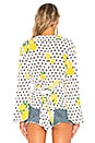 view 4 of 5 MIKAYLA ラップブラウス in Lemon Polka Dot