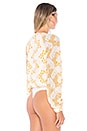 view 4 of 5 Layla Bodysuit in Ivory & Orange