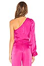 view 3 of 4 Kendall Blouse in Hot Magenta