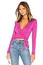 view 1 of 4 Nia Wrap Top in Berry