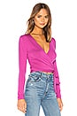 view 2 of 4 Nia Wrap Top in Berry