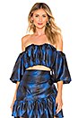 view 1 of 4 Brent Top in Blue & Black