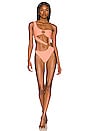 view 1 of 5 Finer Things One Piece in Peach