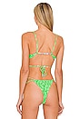 view 3 of 4 Wild Side Top in Green Smiles
