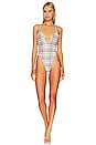 view 1 of 4 Spunky One Piece in Multi Vibe Plaid