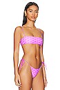view 2 of 4 Lover Top in Magenta Monogram