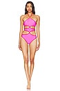 view 1 of 3 Cross My Heart One Piece in Hot Pink & Red