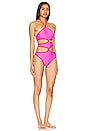 view 2 of 3 Cross My Heart One Piece in Hot Pink & Red