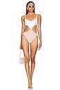 view 1 of 3 Paetyn One Piece in White & Nude