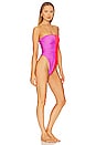 view 2 of 3 Tropic Daze One Piece in Purple & Psycho Red
