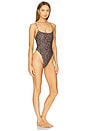view 2 of 3 Craze One Piece in Brown Leopard