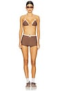 view 4 of 4 Harriet Top in Brown & Pink