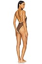 view 1 of 3 Kenzia One Piece in Brown & Yellow