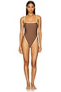 view 2 of 3 Kenzia One Piece in Brown & Yellow