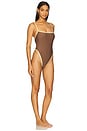 view 3 of 3 Kenzia One Piece in Brown & Yellow