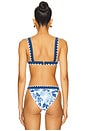 view 3 of 4 Adrift Top in Blue Floral