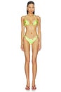 view 4 of 5 BAS DE MAILLOT DE BAIN EVETTE  in Green & Peach Floral